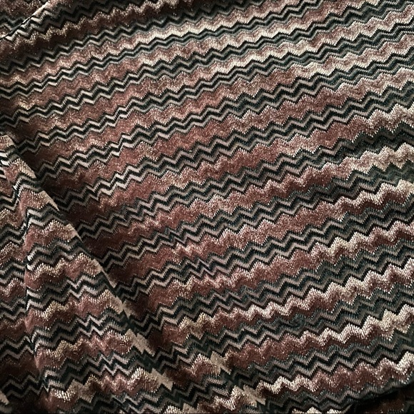 Velvet Chevron Vintage Styled Dress - Picture 4 of 11